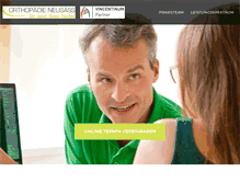 Tablet Screenshot of orthopaedie-neusaess.com